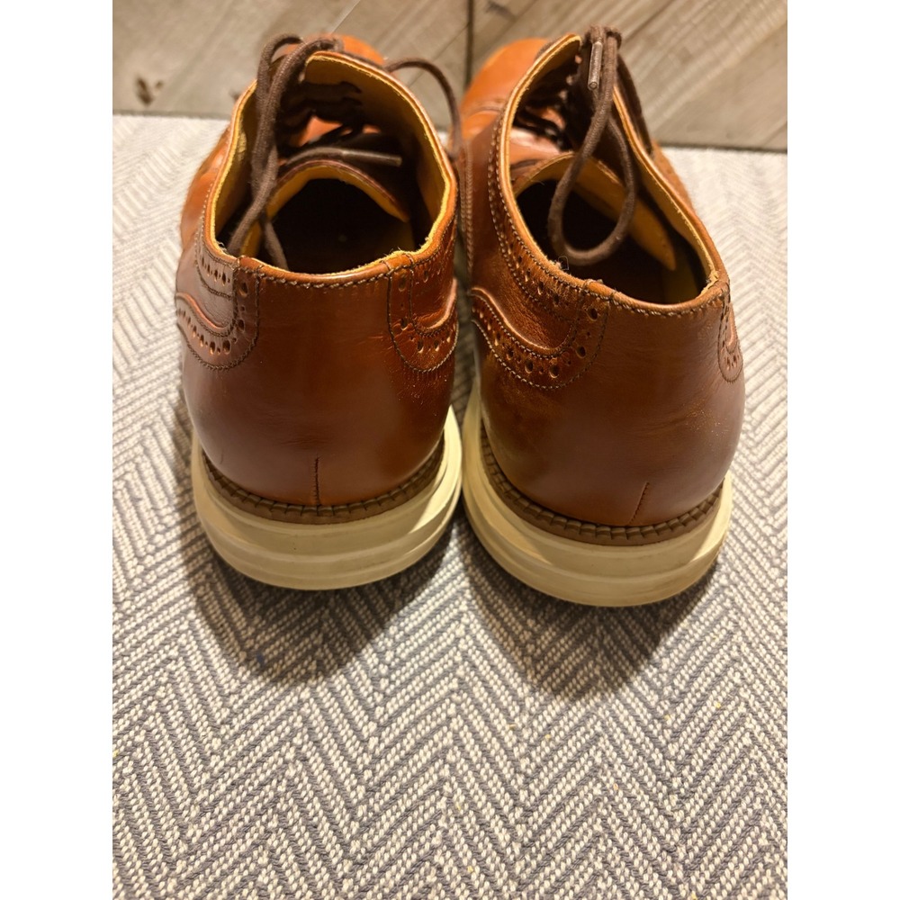 Cole‎ Haan Grand.OS Mens 11.5 M British Tan Leather Wingtip Oxfords C22793 - Picture 3 of 8